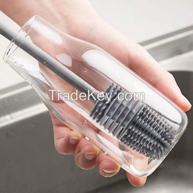 Silicone Cup Brush With Long Handle