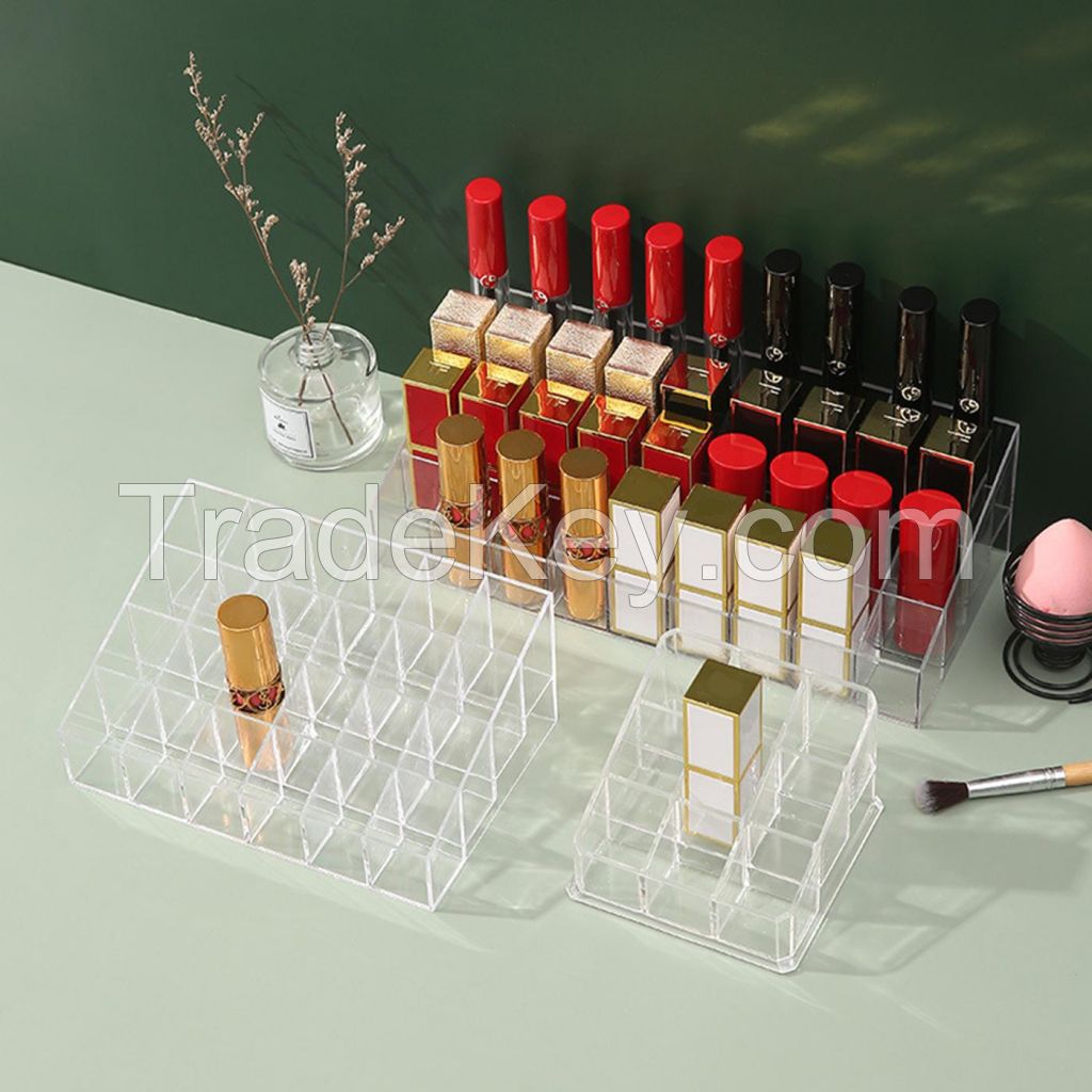 Clear Acrylic Cosmetics Display Stand