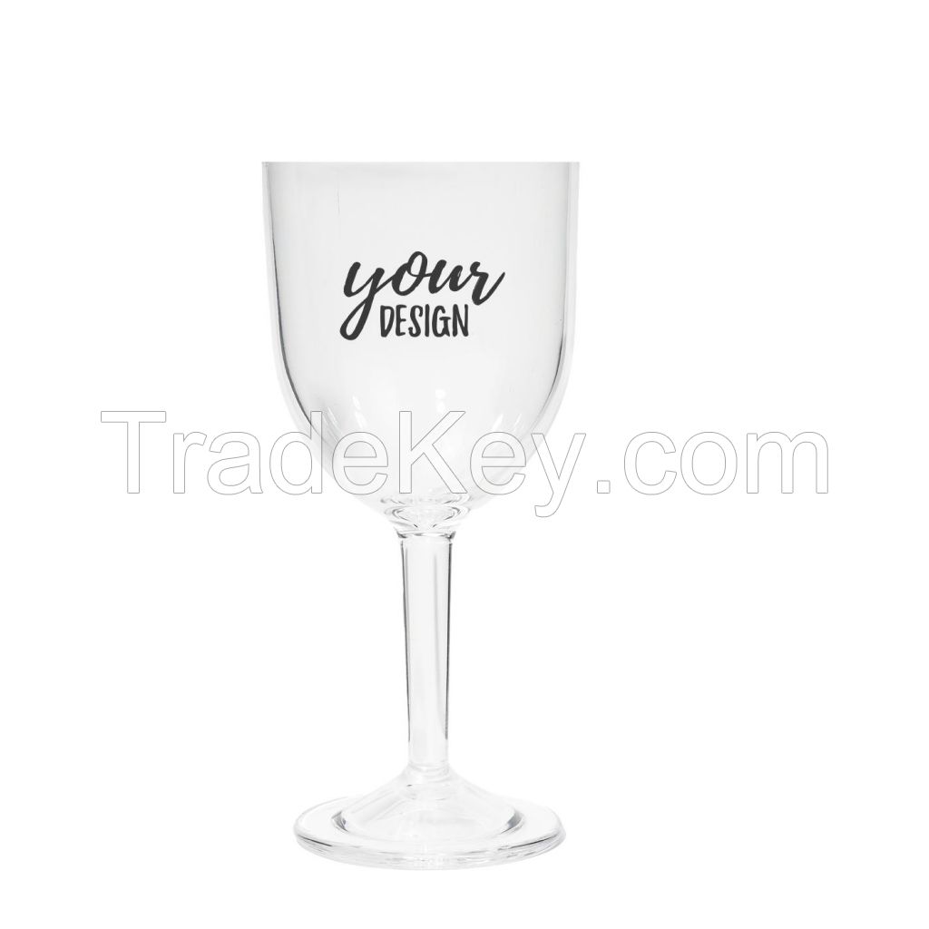 12 oz. Custom PC Plastic Wine Glass