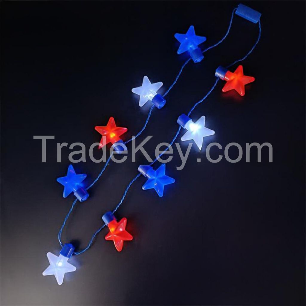 Light up Independence Day Necklace