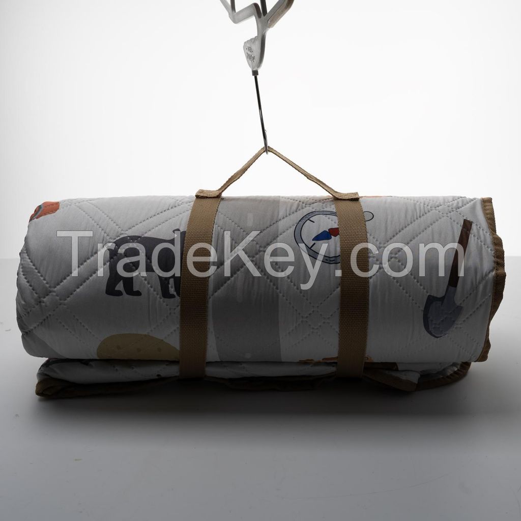 Roll Up Picnic Blanket With Carring Strap