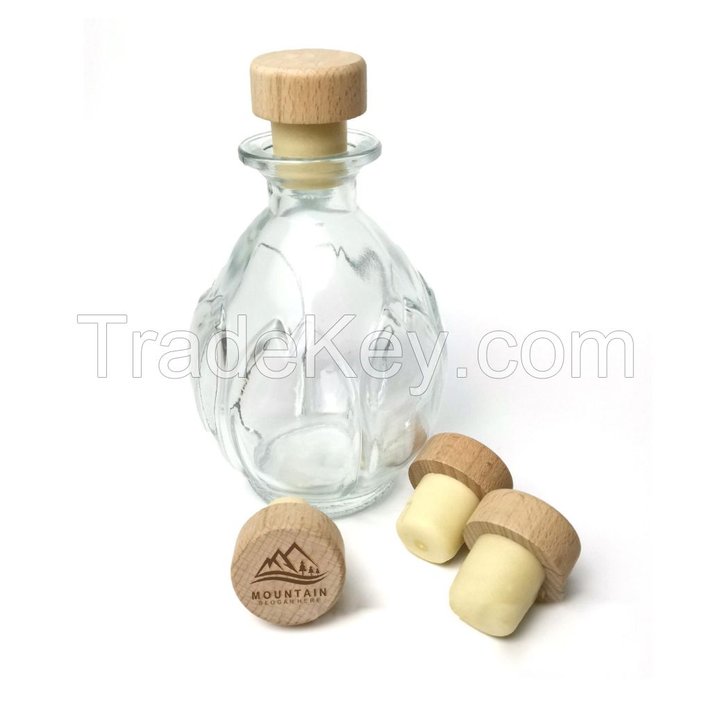 Wooden Cork Liquor Bottle Stopper