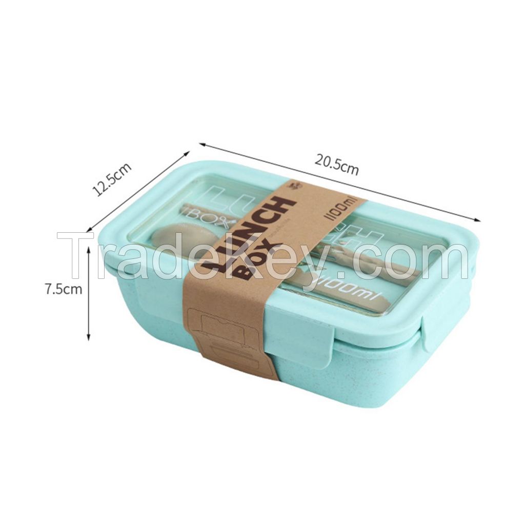 Wheat Straw Bento Box With Tableware