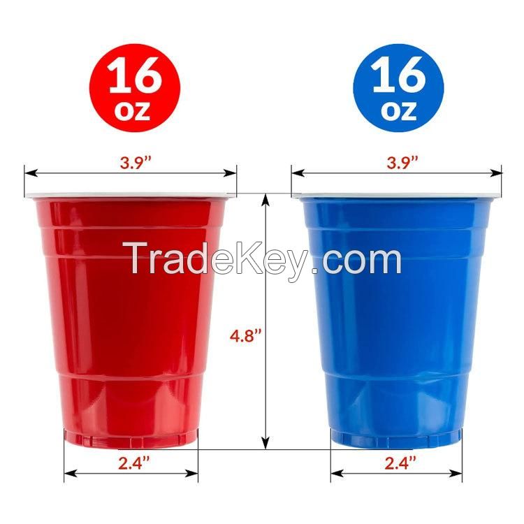 Custom 16 oz. Disposable Beer Pong Party Cups