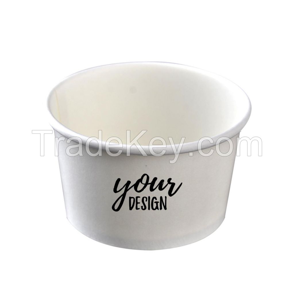 350ml Customizable Paper Ice Cream Bowl