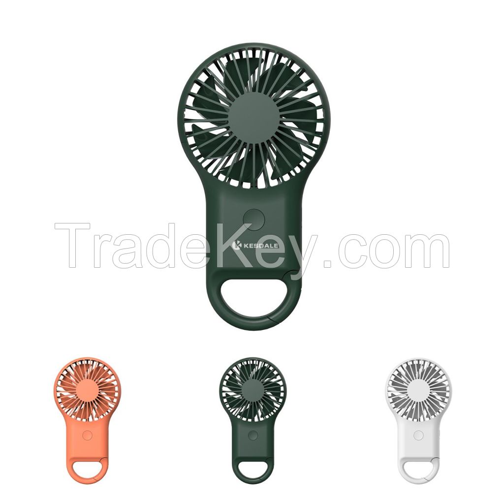 Mini Rechargeable Fan With Carabiner