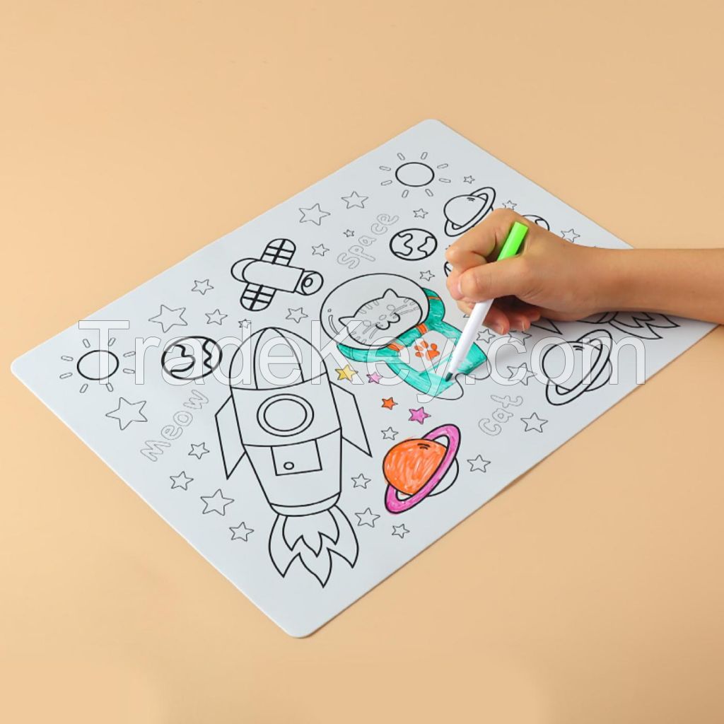 Custom Silicone Coloring Placemat