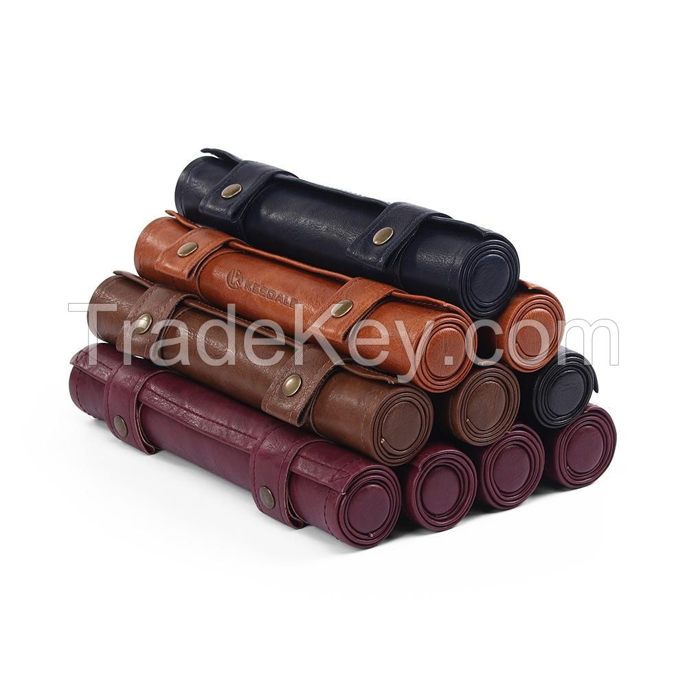 Foldable Pu Leather Scroll Dice Bag