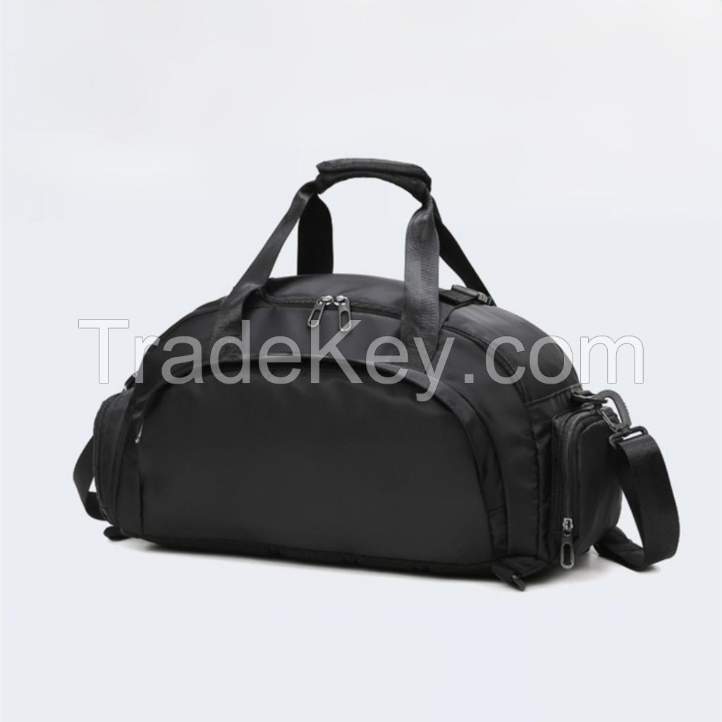 Gym Duffel Bag With Zippered Pockets