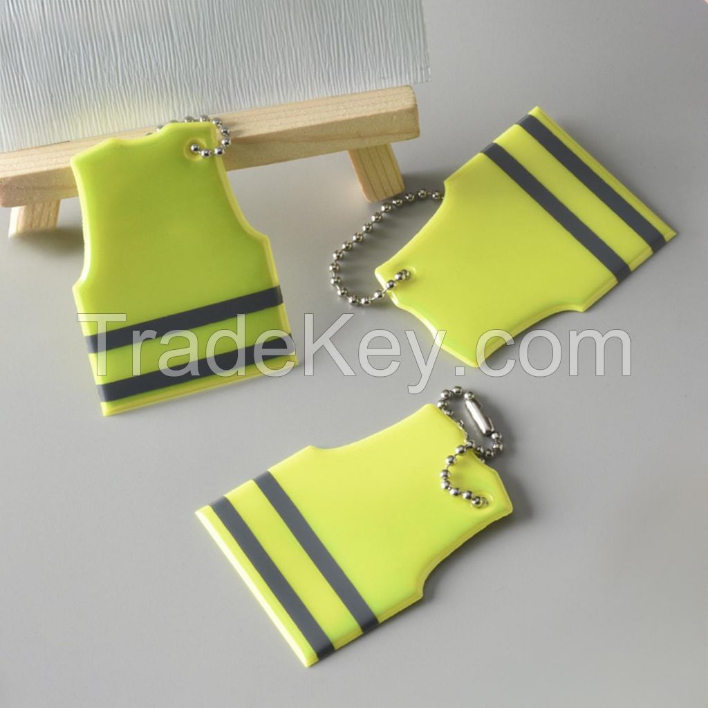 Mini Reflective Vest Keychain