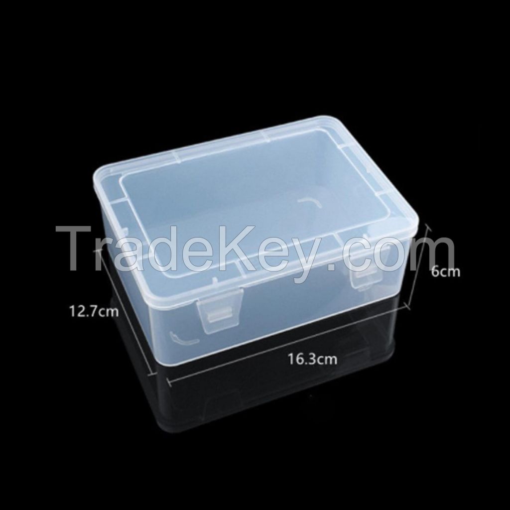 Custom Rectangular Clear Flip Top Storage Box