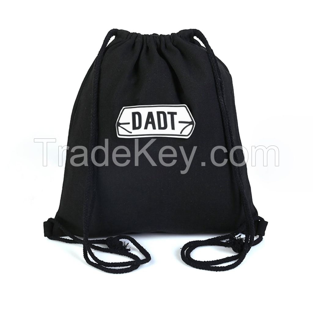 Cotton Canvas Drawstring Backpack