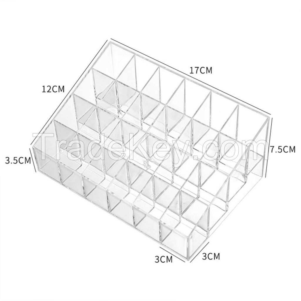 Clear Acrylic Cosmetics Display Stand