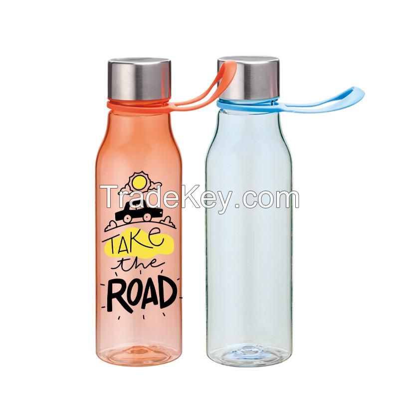 19 oz. Portable Plastic Sports Water Bottle