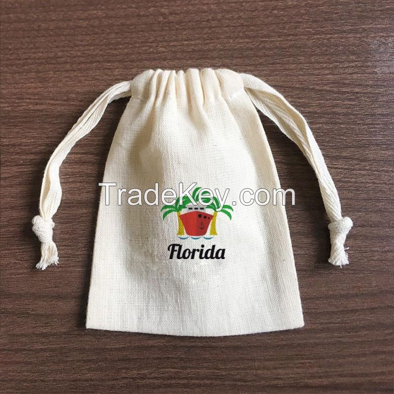 Custom Cotton Drawstring Bag