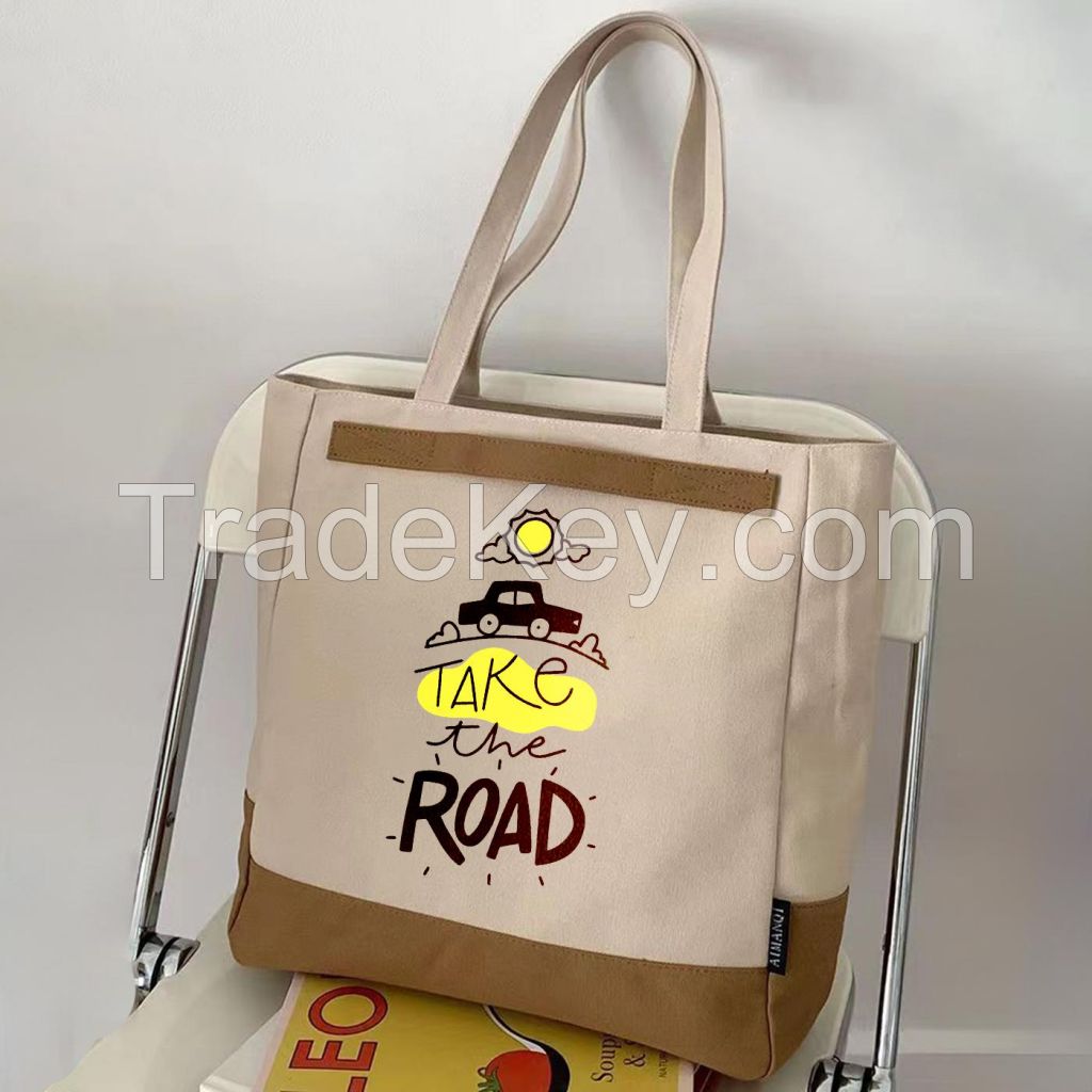 Canvas Tote Bag With Zipper