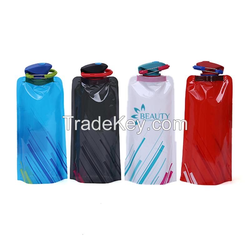 PE Foldable Sports Water Bottle