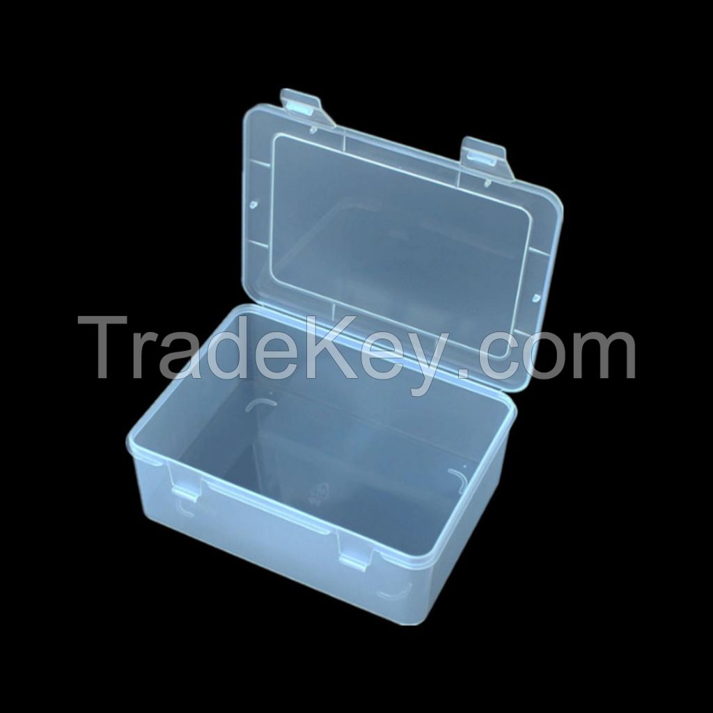 Custom Rectangular Clear Flip Top Storage Box