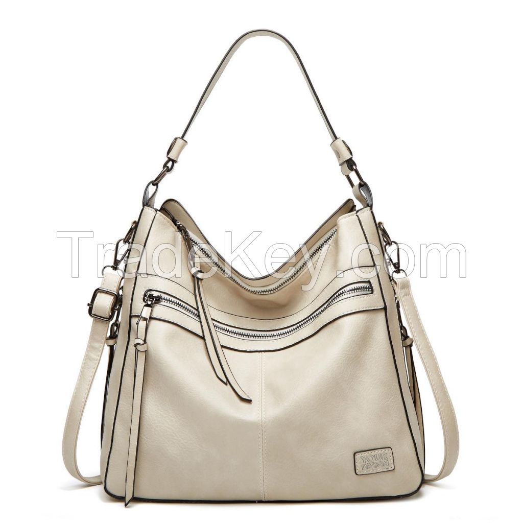 Large PU Leather Shoulder Bag