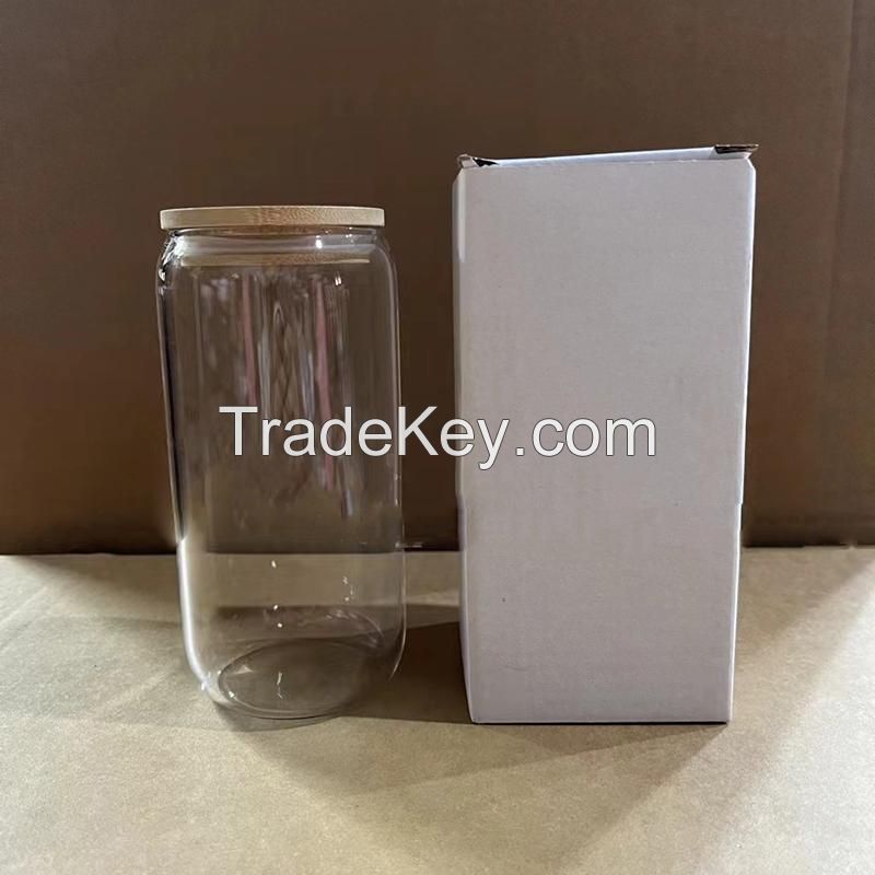 24 oz. Borosilicate Glass With Straw And Lid