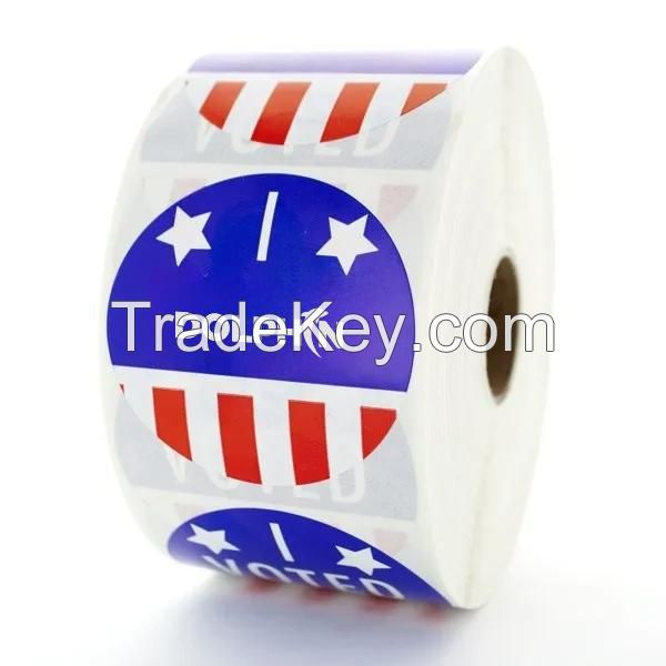 Custom Roll Voted Stickers