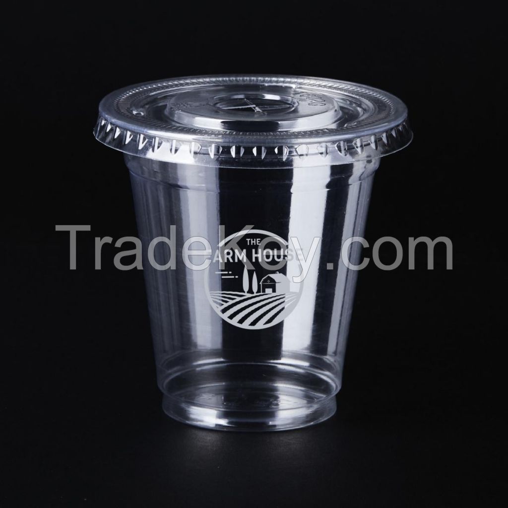 9 oz. Clear PET Cup With Lid