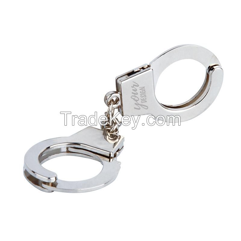 Metal Simulated Handcuffs Keychain