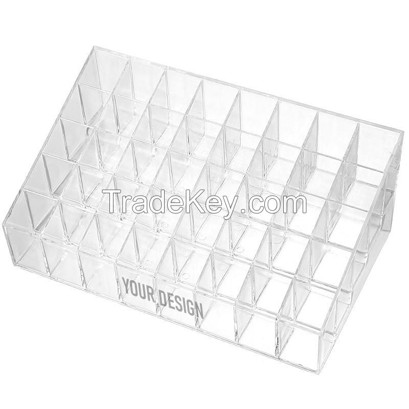 Clear Acrylic Cosmetics Display Stand