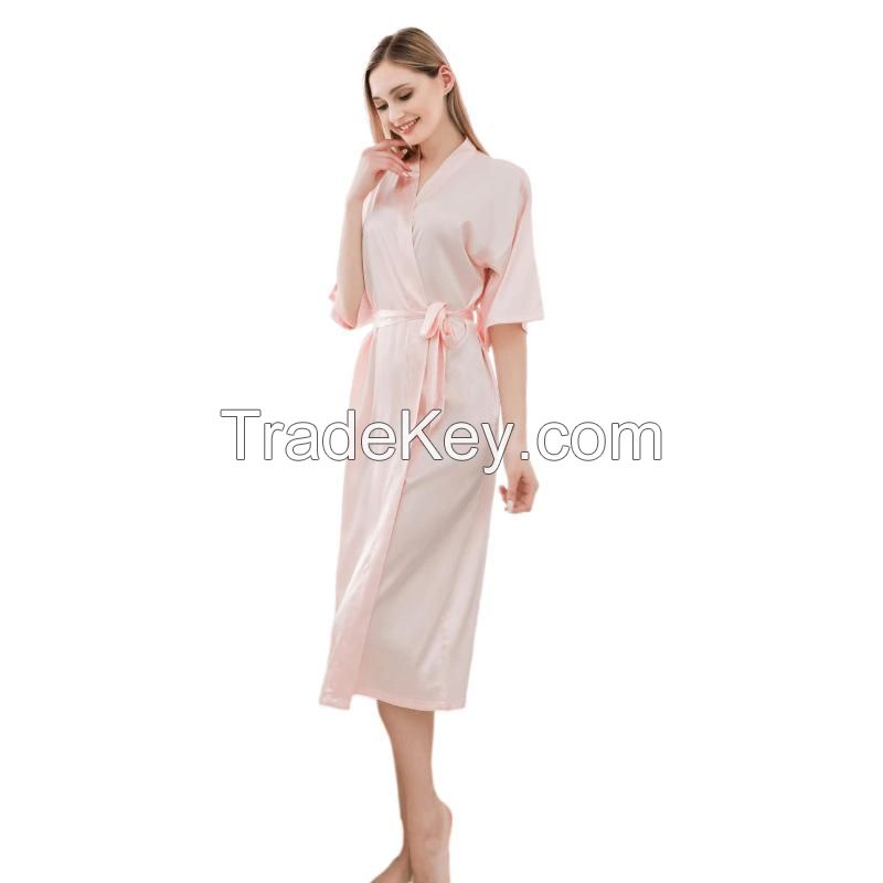 Satin Bathrobe For Women