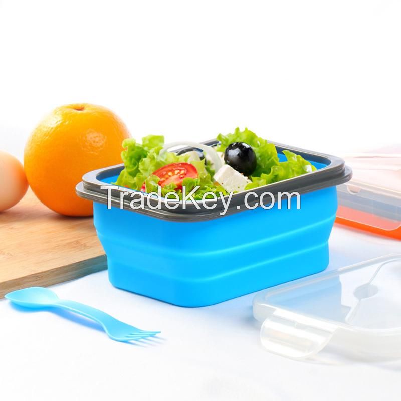 Collapsible Lunch Box With Tableware