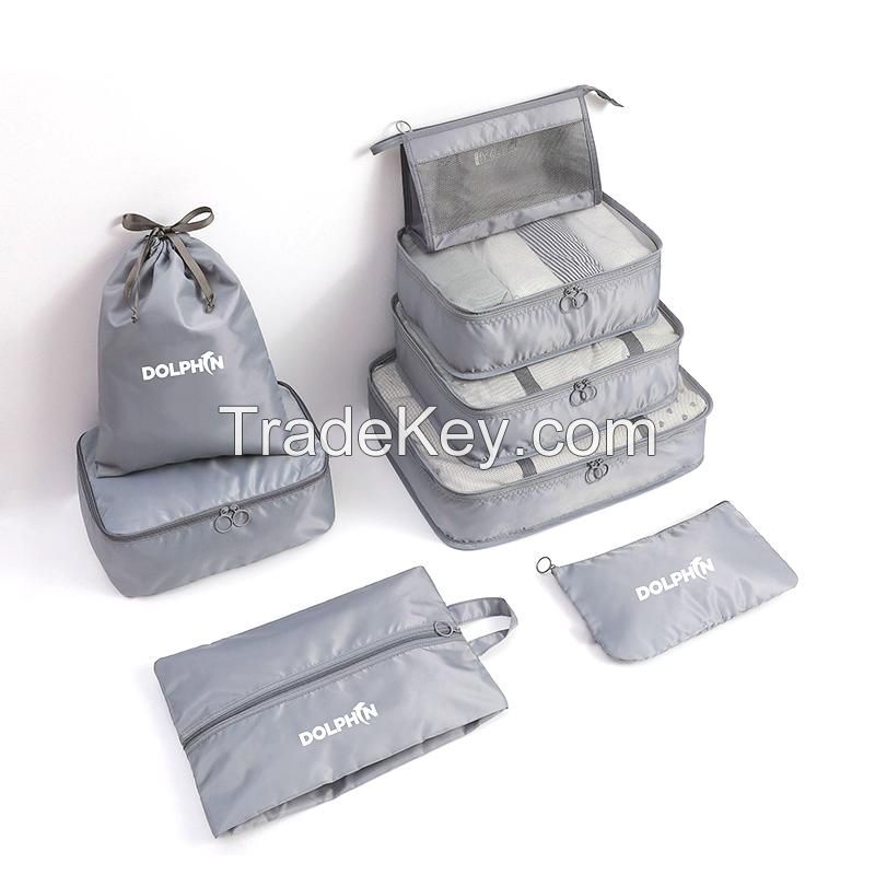 8pcs Luggage Storage Travel Kit Bag