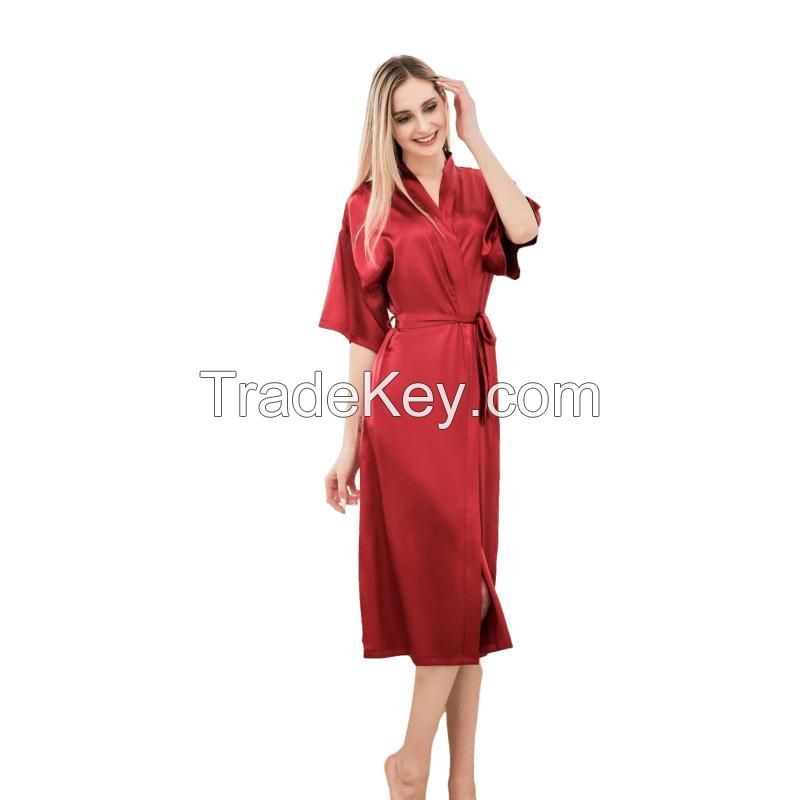 Satin Bathrobe For Women