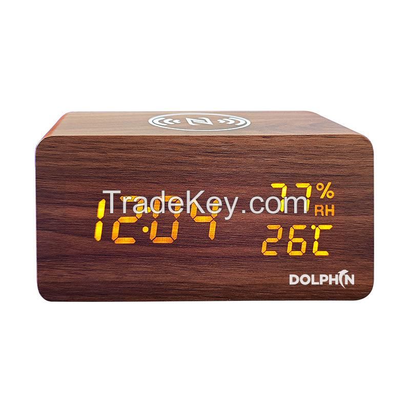 Wooden Digital Alarm Clock