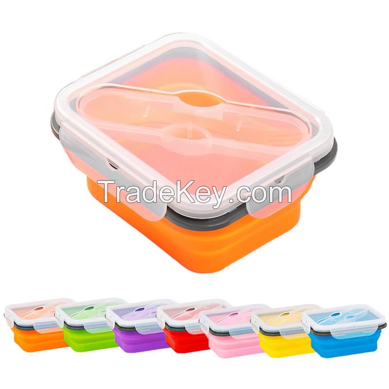 Collapsible Lunch Box With Tableware