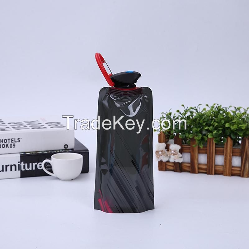 PE Foldable Sports Water Bottle