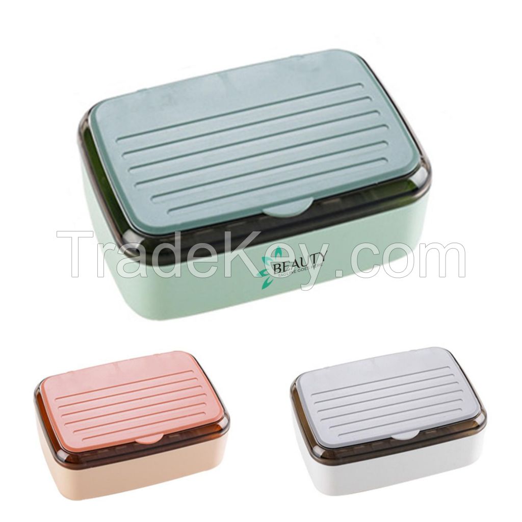 Plastic Portable Soap Case With Lid