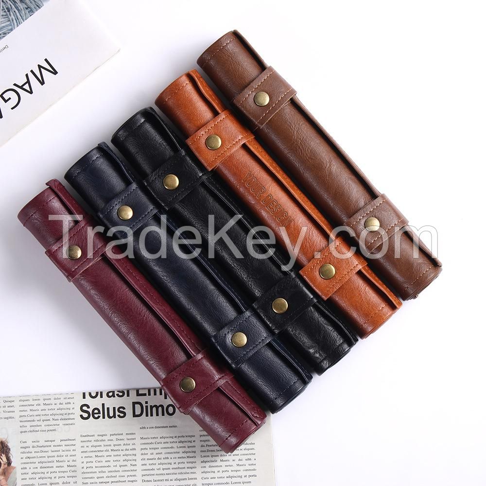 Foldable Pu Leather Scroll Dice Bag