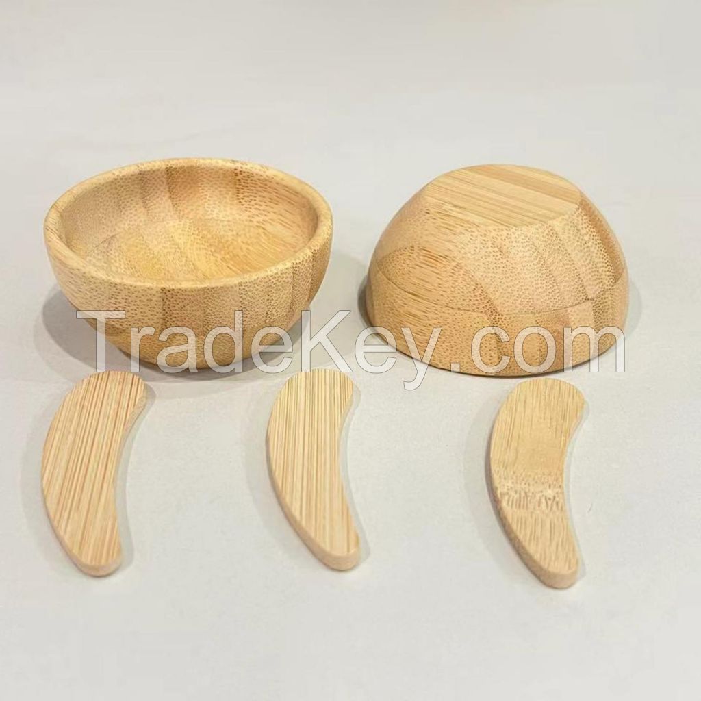 Bamboo Facial Mask Bowl Set