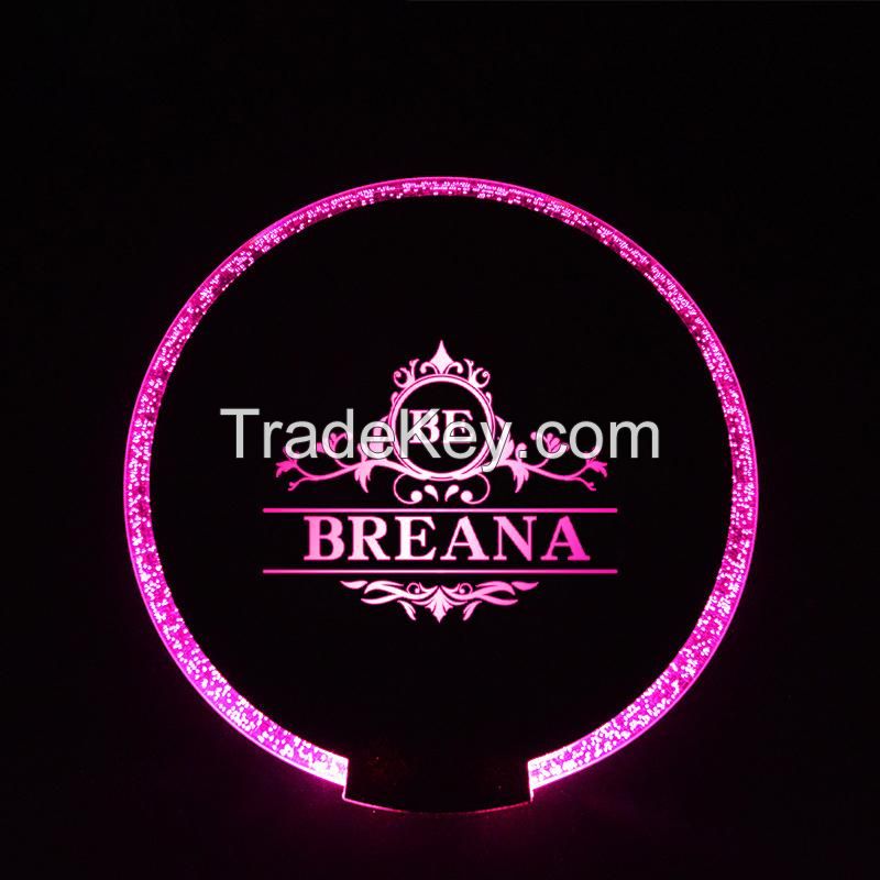 Round LED Luminous Coaster