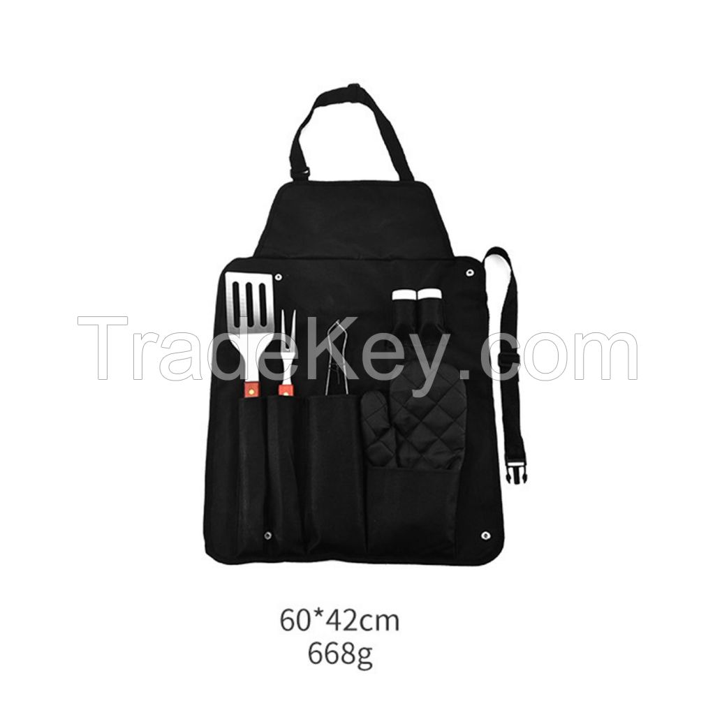 BBQ Apron And Utensil Set