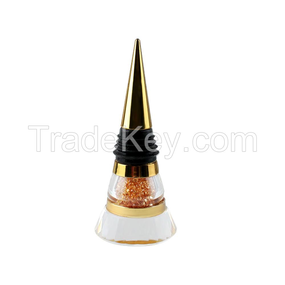 Premium Crystal Filled Wine Bottle Stopper