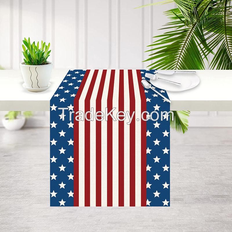 Plastic Patriotic Tablecloth