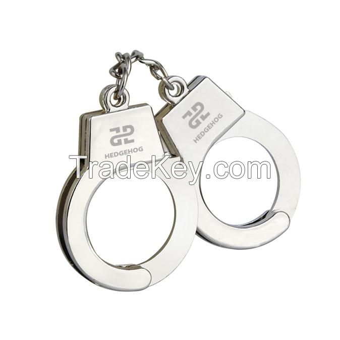 Metal Simulated Handcuffs Keychain