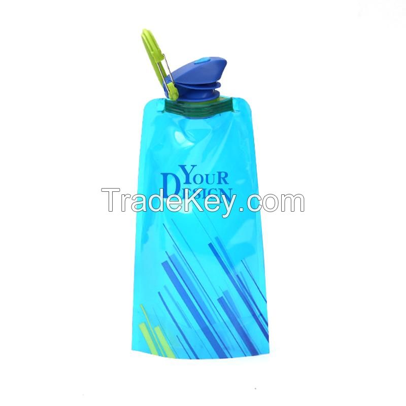 PE Foldable Sports Water Bottle