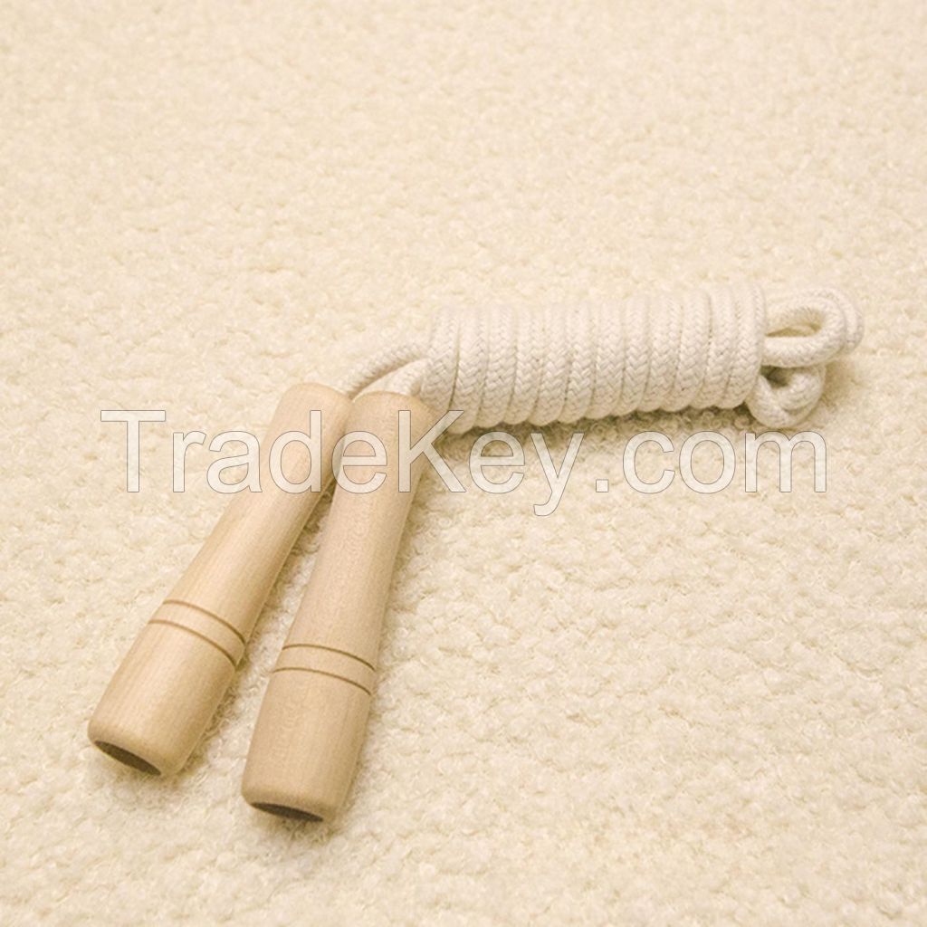 Wooden Handle Cotton Skipping Rope