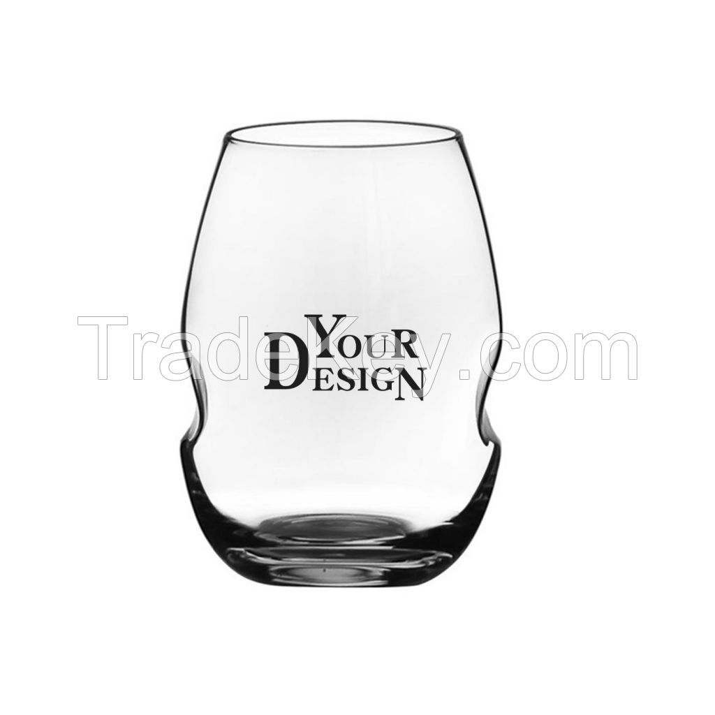 Swirl Stemless Wine Glass