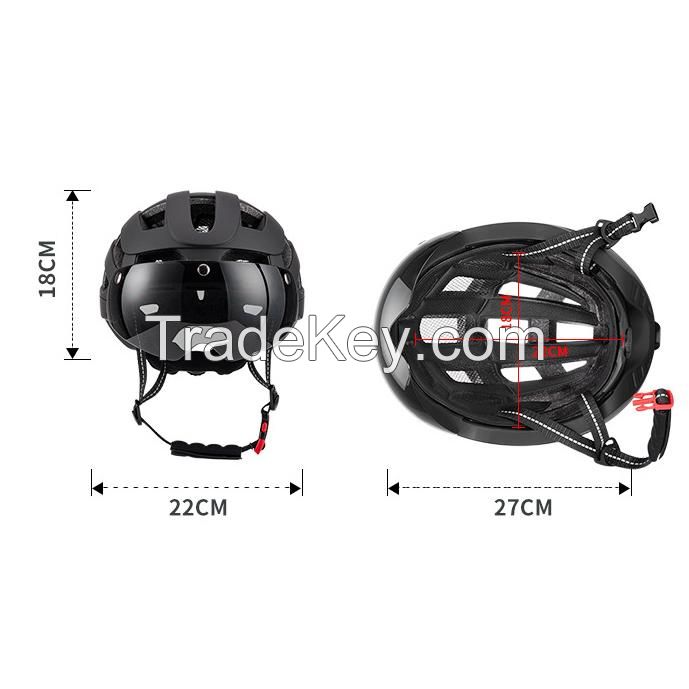 Cycling Helmet With Goggle