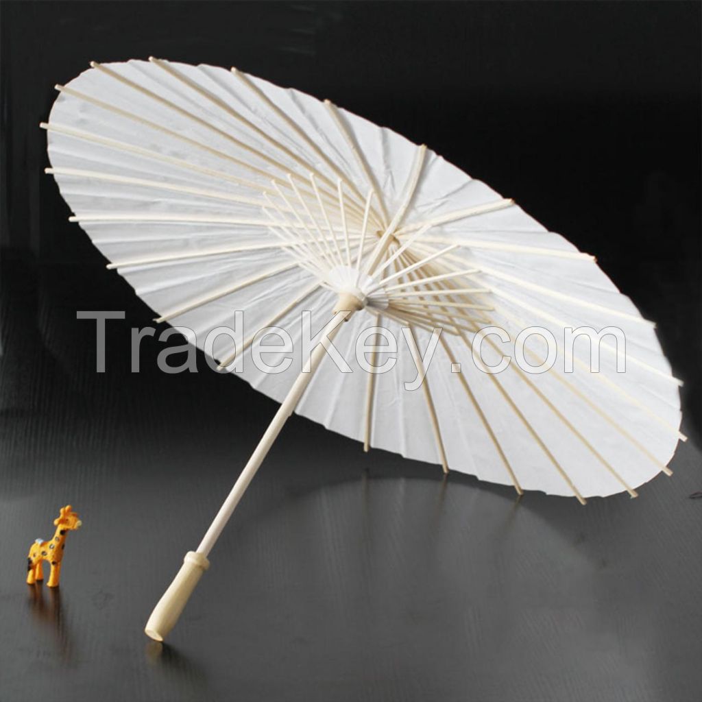 Children DIY Blank Paper Umbrella