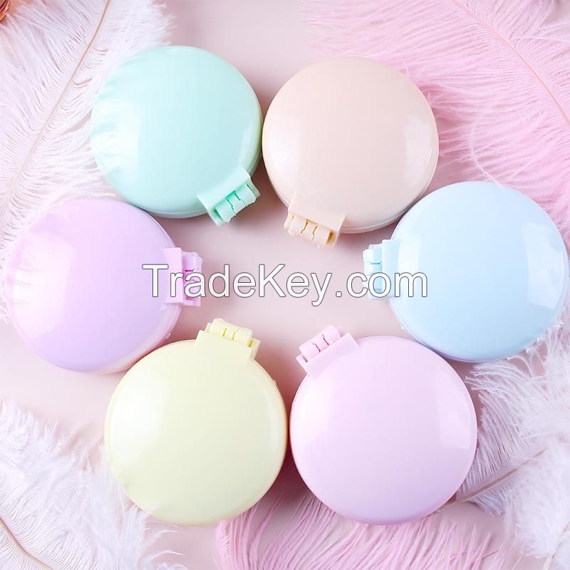 Plastic Folding Massage Comb With Mirror