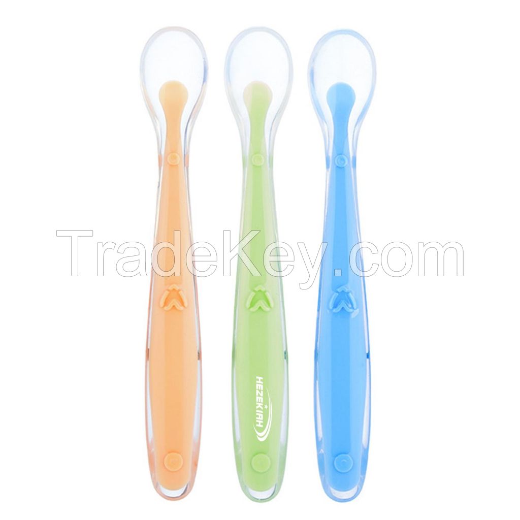 Baby Silicone Soft Spoon With Storage Box